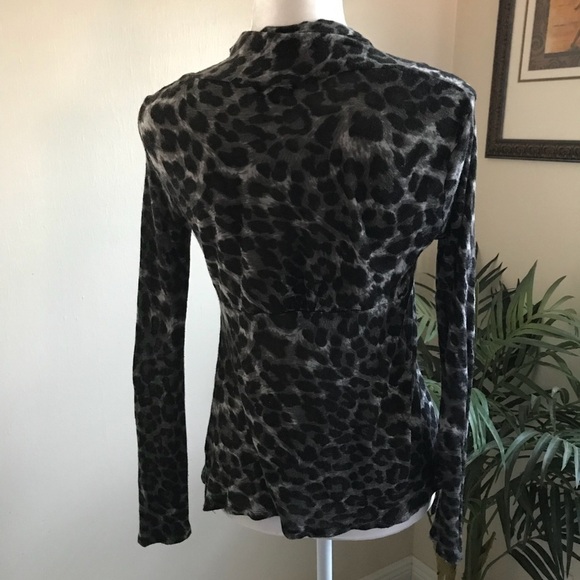 Zanana Animal Print Open Front Cardigan. S - Picture 5 of 5